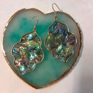 Abalone Quatrefoil Statement Earrings Boutique